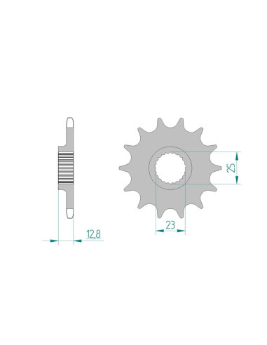 Kit chaine AFAM acier POLARIS 250 TRAIL BLAZ pas 520 1994 à 1994