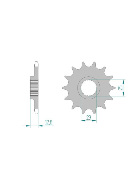 Kit chaine AFAM acier POLARIS 325 TRAIL BOSS pas 520 2001 à 2002