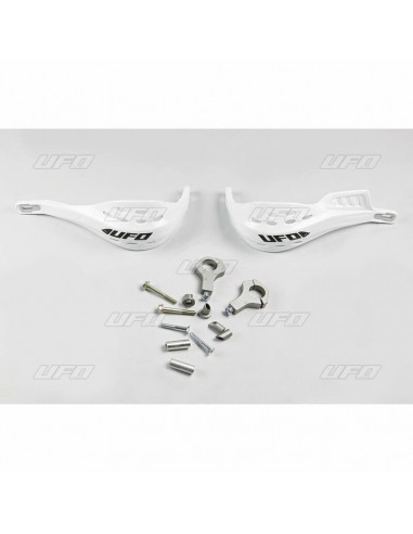 Protège-mains UFO Jumpy supermotard Ø28mm blanc