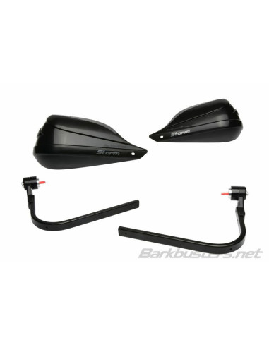 Kit protège-mains BARKBUSTERS Storm point d'attache simple Ø6-8mm pas de vis intérieur embout du guidon noir