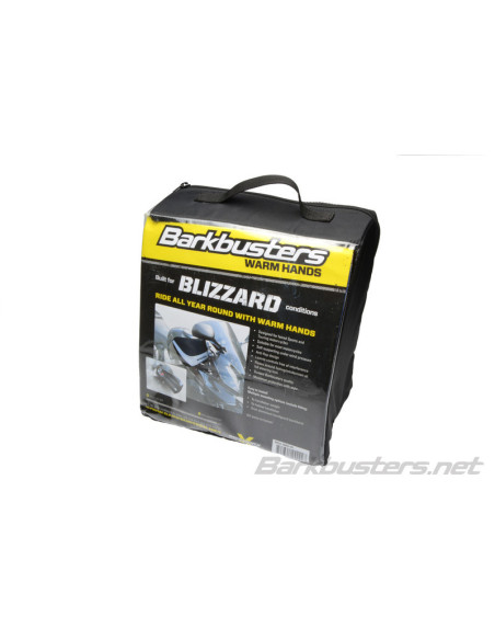 Kit protège-mains BARKBUSTERS BBZ Blizzard/conditions hivernales Multi-Fit tissus noir