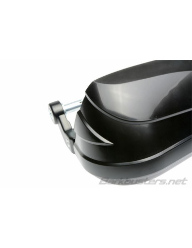 Kit protège mains BARKBUSTERS Storm point d'attache simple embout du guidon creux noir