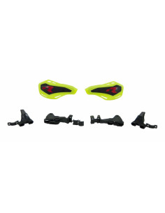 Protèges-mains RACETECH HP1 jaune fluo 2