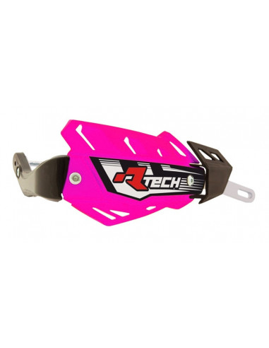 Protège-mains RACETECH FLX rose avec renfort alu