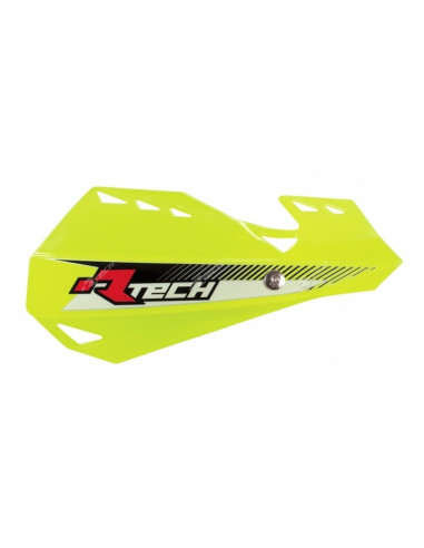 Protège-mains RACETECH Dual jaune fluo