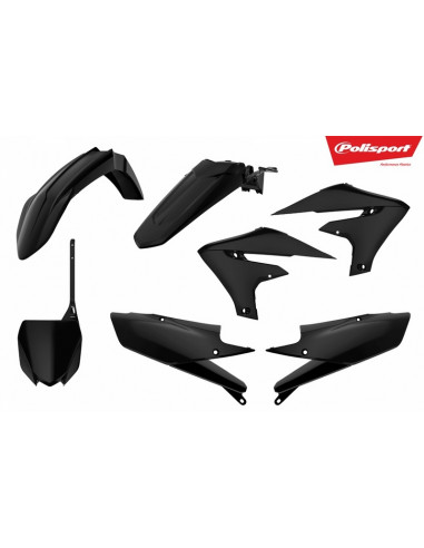 Kit plastique POLISPORT noir Yamaha YZ450F