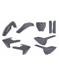 Kit plastique POLISPORT MX gris nardo Husqvarna TC/FC