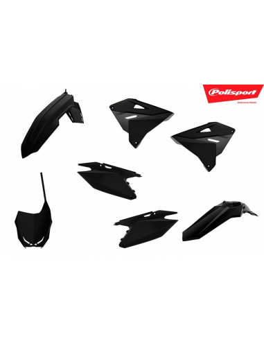 Kit plastiques POLISPORT restyle 2019 noir Suzuki RM125/250