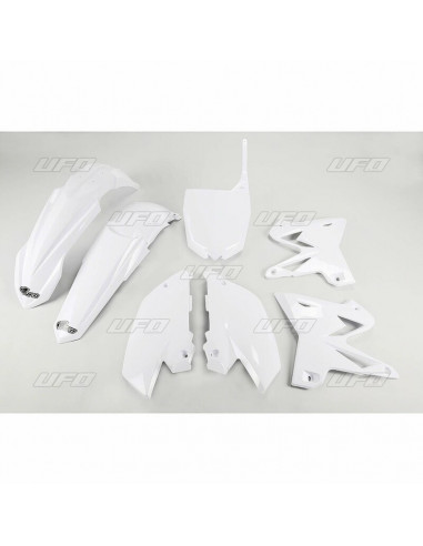 Kit plastique UFO réplica 4T restylé blanc Yamaha YZ125/250