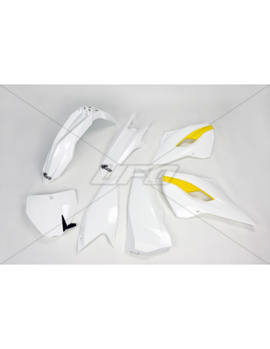 Kit plastique UFO couleur origine (2015) blanc/jaune Husqvarna