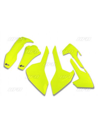 Kit Plastiques UFO jaune fluo Husqvarna