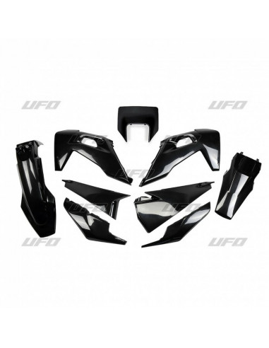 Kit plastiques UFO noir Husqvarna FE/TE