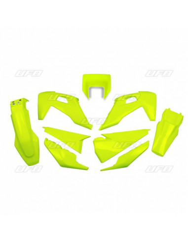 Kit plastiques UFO jaune fluo Husqvarna FE/TE