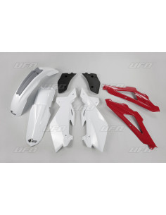 Kit plastique UFO couleur origine blanc/rouge/gris Husqvarna CR125/CR250