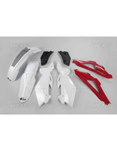 Kit plastique UFO couleur origine blanc/rouge/gris Husqvarna CR125/CR250