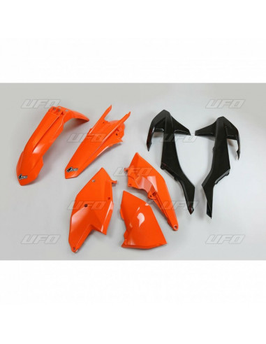 Kit plastique UFO origine (2017) orange/noir/blanc KTM