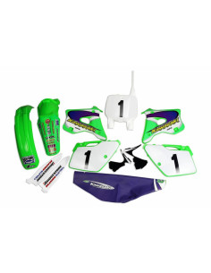 Kit plastiques & déco UFO EMIG Team USA Replica Kawasaki KX125/250