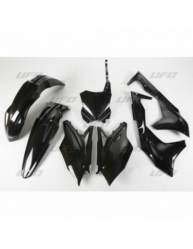 Kit plastique UFO noir Kawasaki KX250F