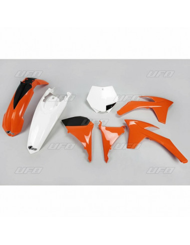 Kit plastique UFO couleur origine orange/blanc KTM