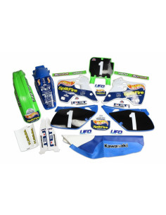 Kit plastiques & déco UFO Hot Wheels Replica Kawasaki KX125/250