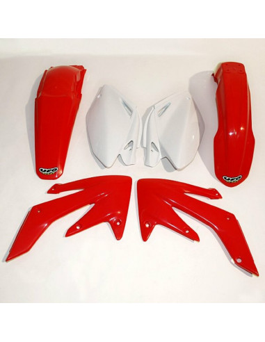 Kit plastique UFO couleur origine rouge/blanc Honda CRF250R