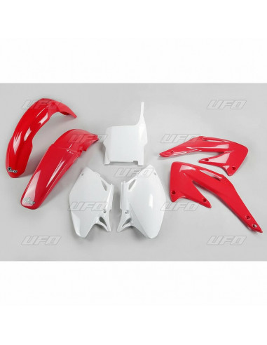 Kit plastique UFO couleur origine rouge/blanc Honda CRF450R