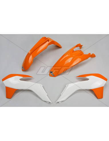 Kit plastique UFO couleur origine (15-16) orange/blanc KTM