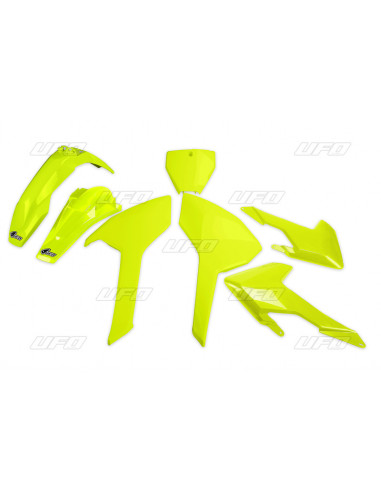 Kit plastique UFO jaune fluo Husqvarna