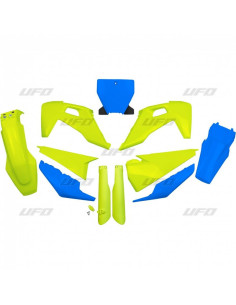 Kit plastiques UFO Edition Limitée bleu/jaune Husqvarna TC/FC