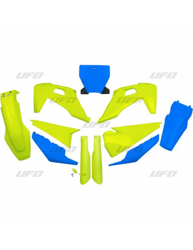 Kit plastiques UFO Edition Limitée bleu/jaune Husqvarna TC/FC