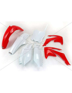 Kit plastique UFO couleur origine rouge/blanc Honda CRF250R/450R