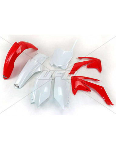 Kit plastique UFO couleur origine rouge/blanc Honda CRF250R/450R