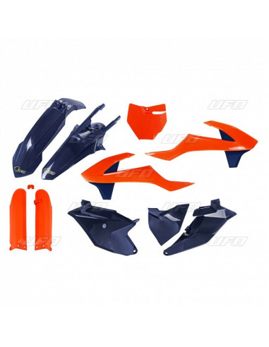 Kit plastiques UFO Edition Limitée orange/bleu KTM SX85