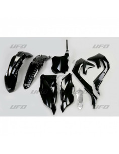Kit plastique UFO noir Kawasaki KX450