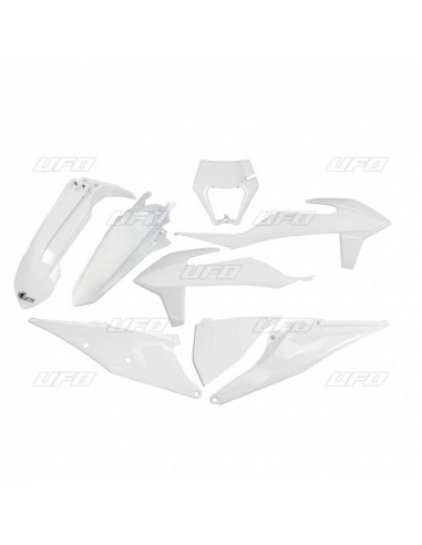 Kit plastiques UFO blanc KTM EXC/EXC-F