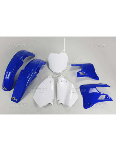 Kit plastique UFO couleur origine bleu/blanc Yamaha YZ125/250