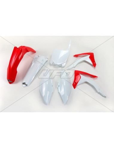 Kit plastique UFO couleur origine rouge/blanc Honda CRF250R/450R