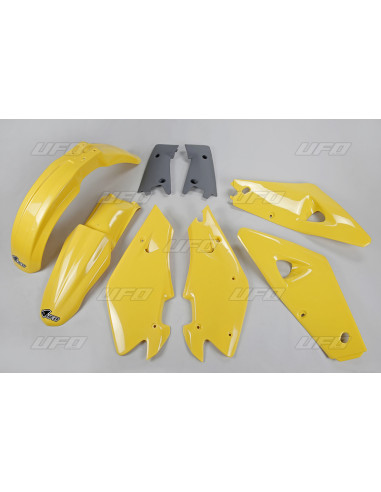 Kit plastique UFO couleur origine jaune/gris Husqvarna CR125/250