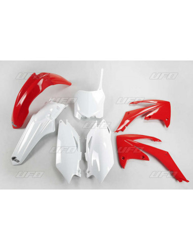 Kit plastique UFO couleur origine rouge/blanc Honda CRF250R/450R