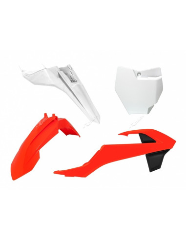 Kit plastique RACETECH couleur origine (2016) orange/blanc KTM SX65