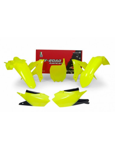 Kit plastique RACETECH jaune fluo Yamaha YZ-450F