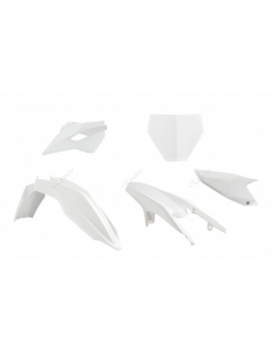 Kit plastique RACETECH couleur origine blanc Husqvarna TC85