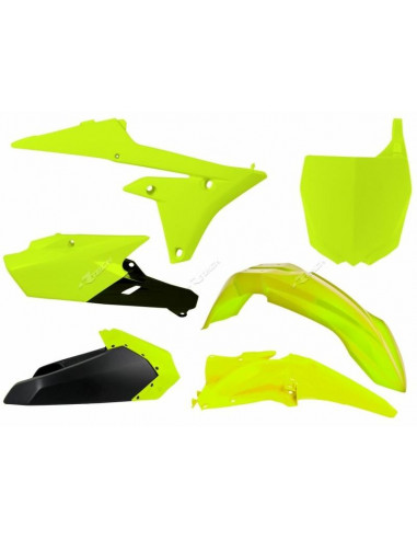 Kit plastique RACETECH jaune fluo/noir Yamaha YZ250F/450F