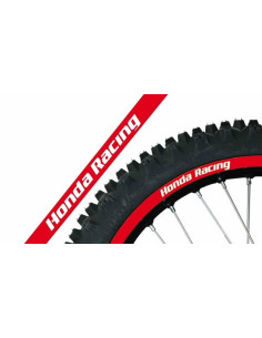 Déco de jante BLACKBIRD Replica Honda Racing rouge universelle