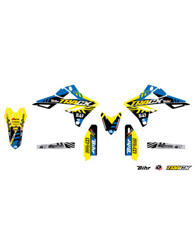 Kit plastique & déco UFO couleur origine Suzuki RM-Z250/450