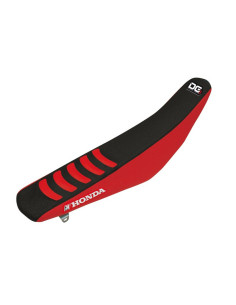 Housse de selle BLACKBIRD Double Grip 3 noir/rouge Honda