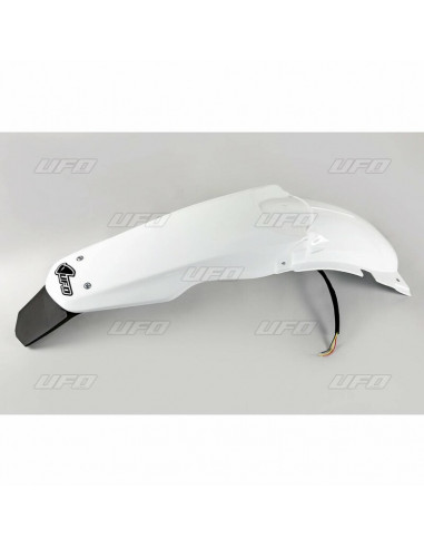 Garde-boue arrière blanc & support de plaque UFO Suzuki RM125/250