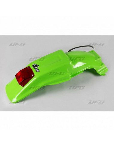 Garde-boue arrière UFO avec feu arrière vert Kawasaki KDX 200