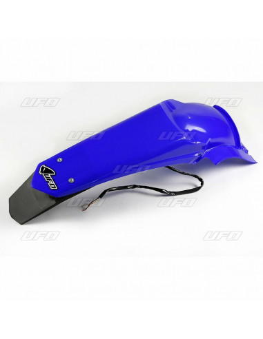 Garde-boue arrière + support de plaque avec LED UFO bleu Reflex Yamaha WR450F