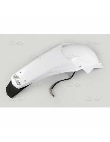 Garde-boue arrière + support de plaque avec feu UFO blanc Yamaha WR250F/450F